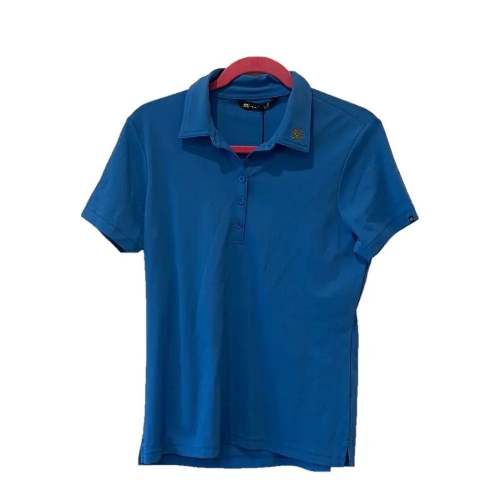 Nwt Travis Matthew Womens Golf Polo Teal Shirt Size Medium